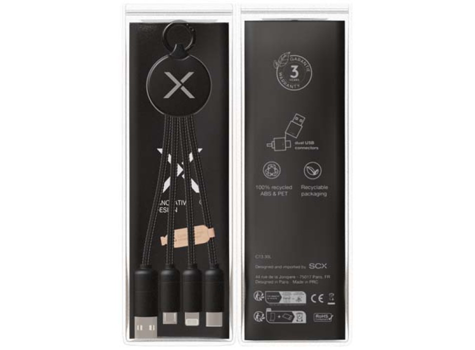 Cavo di ricarica 5 in 1 da 20 W SCX.design C14 FullGadgets.com