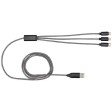 Cavo di ricarica 5 in 1 in alluminio riciclato e RPET Alphecca  FullGadgets.com