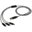 Cavo di ricarica 5 in 1 in alluminio riciclato e RPET Alphecca  FullGadgets.com