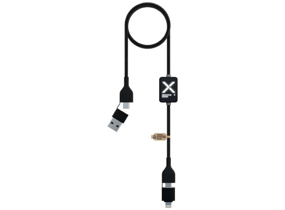 Cavo di ricarica con interruttore e logo luminoso da 60 W SCX.design C32 FullGadgets.com