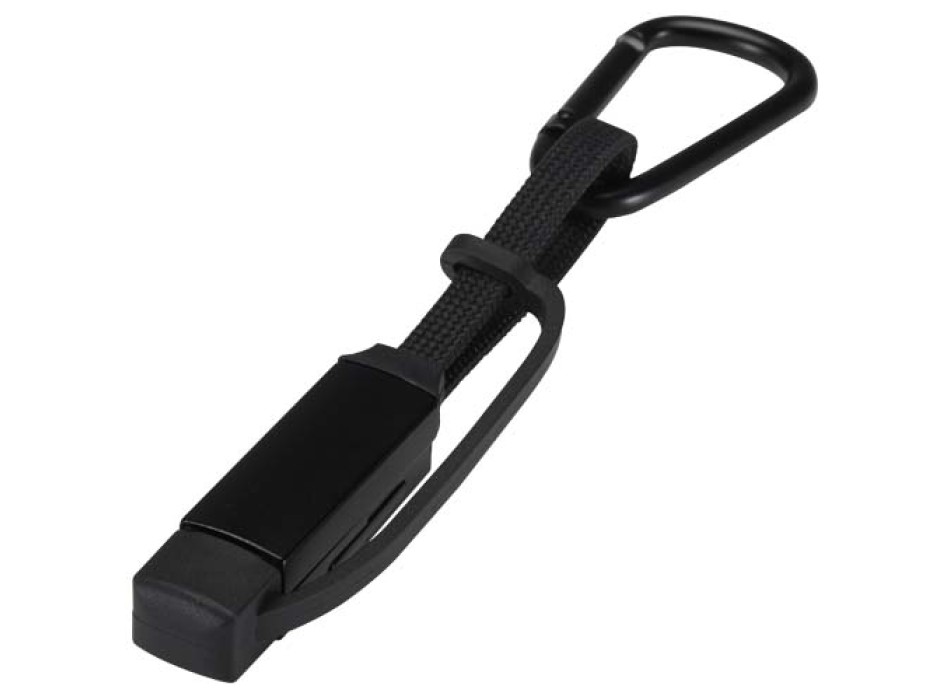 Cavo di ricarica da 65 W 5 in 1 in alluminio riciclato con moschettone Algieba FullGadgets.com