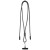 Cavo di ricarica da 65 W in RPET con lanyard SMART
