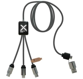 Cavo di ricarica di Tipo-C con doppio logo luminoso da 60 W SCX.design C33  FullGadgets.com