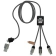 Cavo di ricarica di Tipo-C con doppio logo luminoso da 60 W SCX.design C33  FullGadgets.com