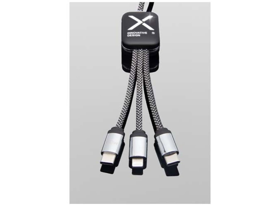Cavo di ricarica di Tipo-C con doppio logo luminoso da 60 W SCX.design C33  FullGadgets.com