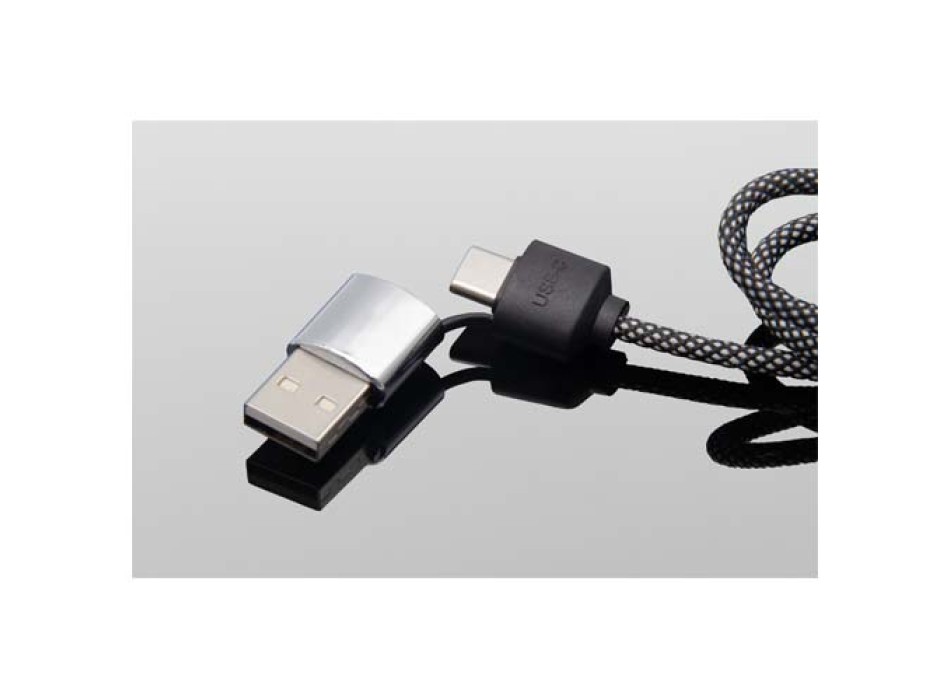 Cavo di ricarica di Tipo-C con doppio logo luminoso da 60 W SCX.design C33  FullGadgets.com