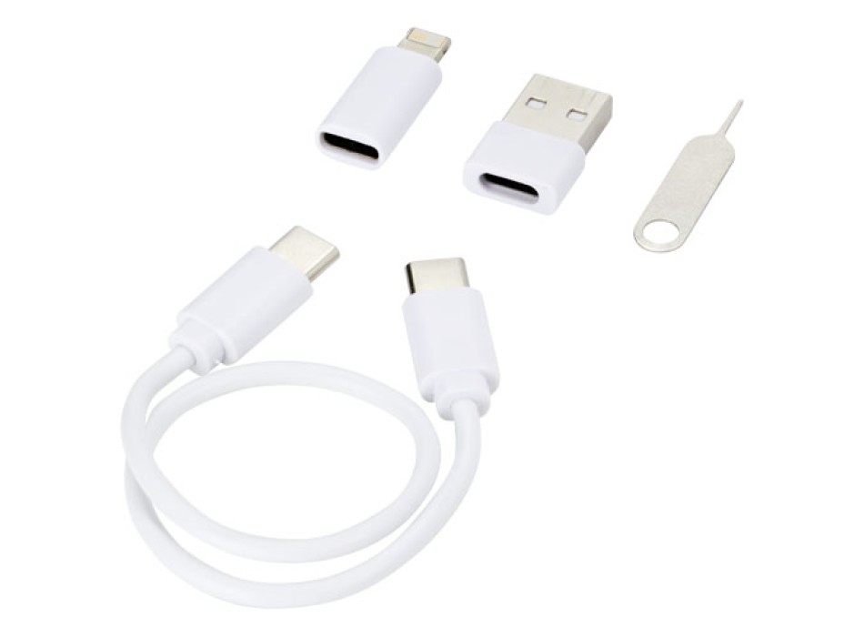 Cavo di ricarica modulare in plastica riciclata con supporto per telefono Savvy FullGadgets.com