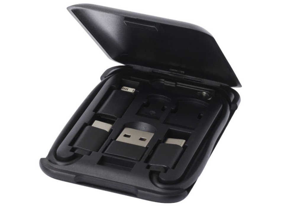 Cavo di ricarica modulare in plastica riciclata con supporto per telefono Savvy FullGadgets.com