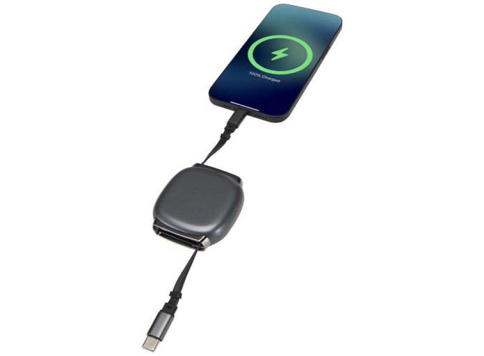 Cavo di ricarica PD CarPlay 5-in-1 retrattile in plastica riciclata da 100 W Alphard FullGadgets.com