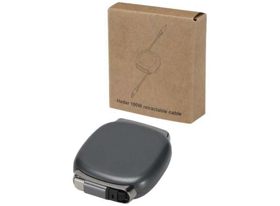 Cavo di ricarica PD CarPlay 5-in-1 retrattile in plastica riciclata da 100 W Alphard FullGadgets.com
