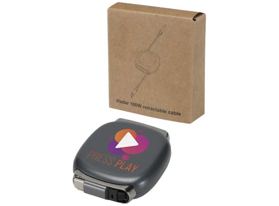 Cavo di ricarica PD CarPlay 5-in-1 retrattile in plastica riciclata da 100 W Alphard FullGadgets.com
