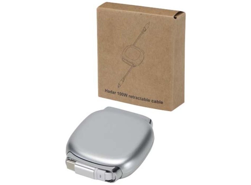 Cavo di ricarica PD CarPlay 5-in-1 retrattile in plastica riciclata da 100 W Alphard FullGadgets.com