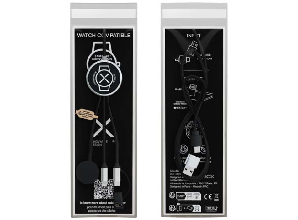 Cavo di ricarica per smartwatch 7-in-1 SCX.design C34  FullGadgets.com