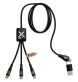 Cavo di ricarica rapida 5 in 1 in PET riciclato da 60 W con display SCX.design C51 FullGadgets.com