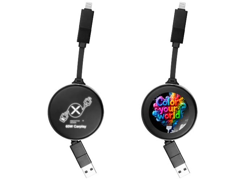 Cavo di ricarica retrattile 4 in 1 da 65 W SCX.design C42  FullGadgets.com