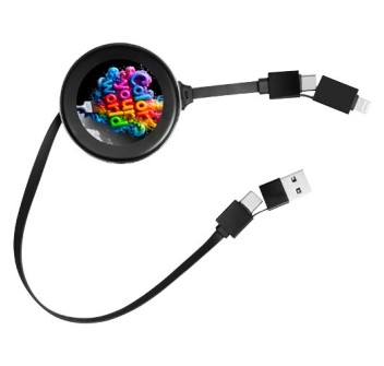 Cavo di ricarica retrattile 4 in 1 da 65 W SCX.design C42  FullGadgets.com