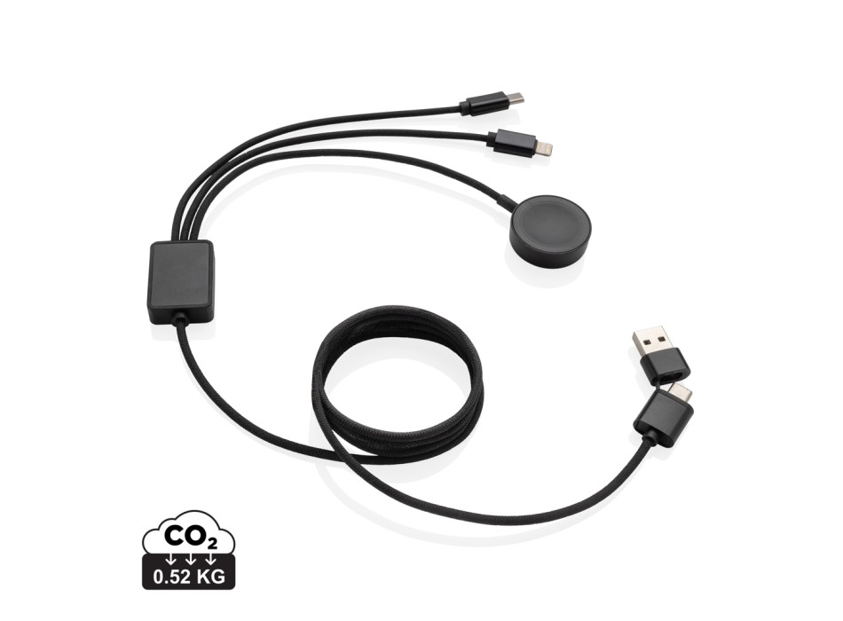Cavo di ricarica Terra 6-in-1 in rPET RCS carica orologio FullGadgets.com