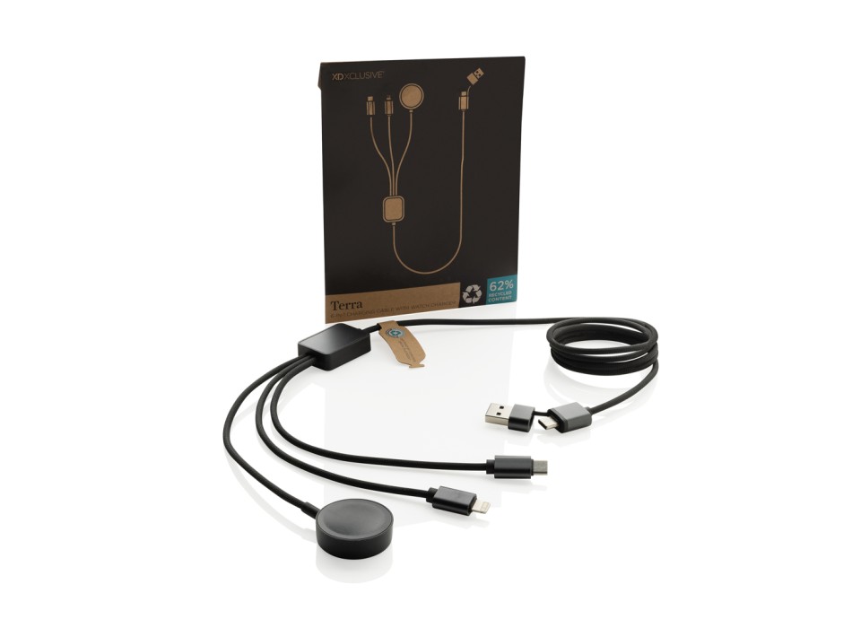 Cavo di ricarica Terra 6-in-1 in rPET RCS carica orologio FullGadgets.com