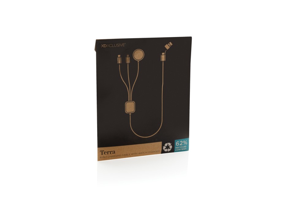 Cavo di ricarica Terra 6-in-1 in rPET RCS carica orologio FullGadgets.com