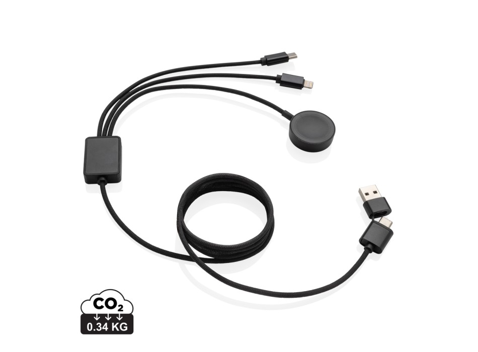 Cavo di ricarica Terra 6-in-1 in rPET RCS carica orologio FullGadgets.com