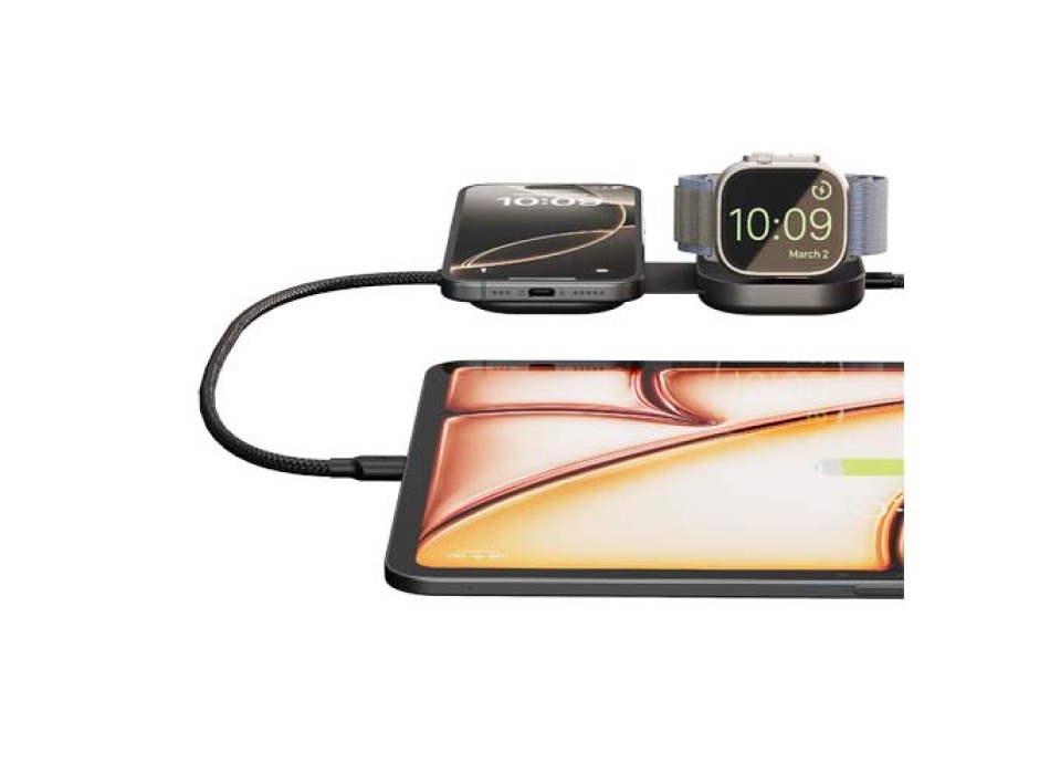  Cavo di ricarica USB-C 3-in-1 da 140 W Zens Pro 3 FullGadgets.com