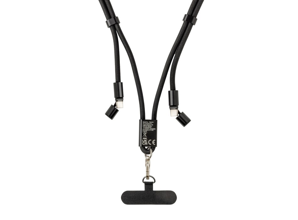 Cavo lanyard 60W regolabile LoopAmp in rPET RCS 160cm FullGadgets.com