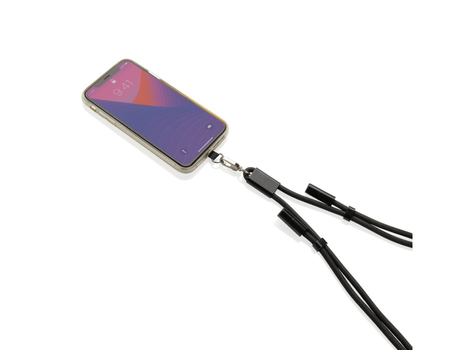 Cavo lanyard 60W regolabile LoopAmp in rPET RCS 160cm FullGadgets.com