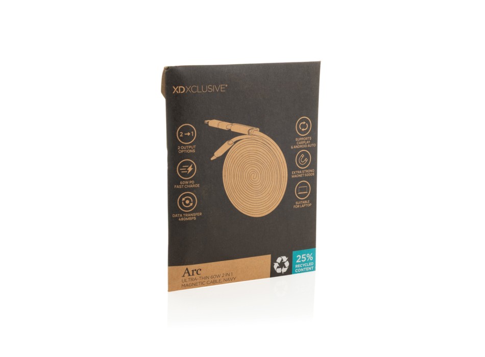 Cavo magnetico 2in1 Arc ultra fine da 60W FullGadgets.com