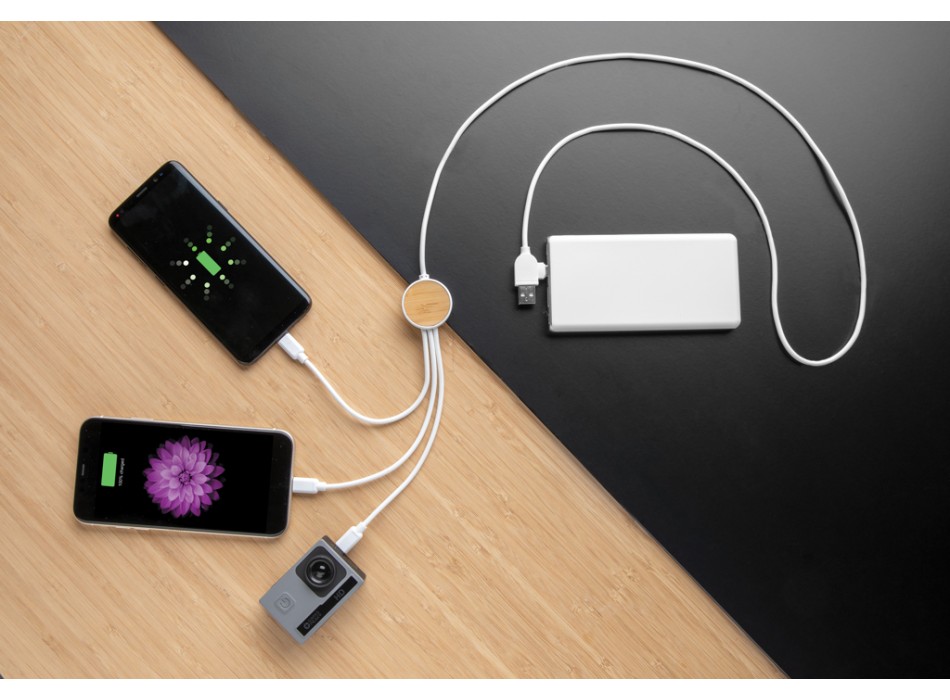 Cavo Ontario 6 in 1 in plastica riciclata RCS FullGadgets.com