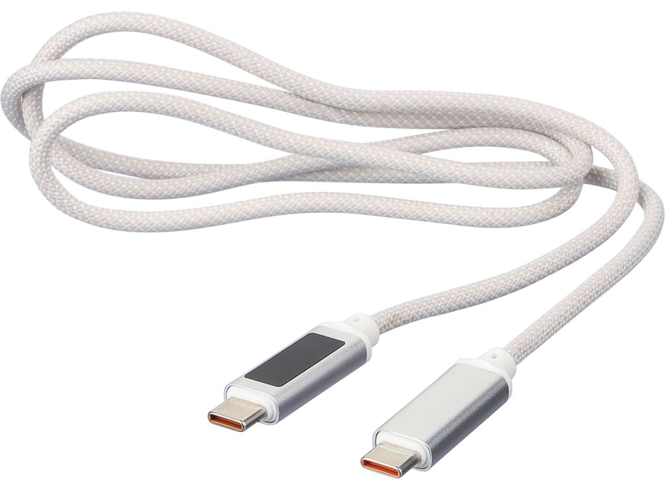 Cavo per la ricarica e trasferimento dati 65W in nylon Claudia FullGadgets.com