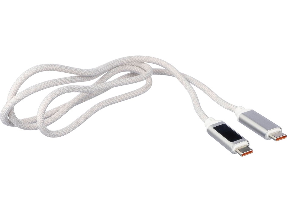 Cavo per la ricarica e trasferimento dati 65W in nylon Claudia FullGadgets.com