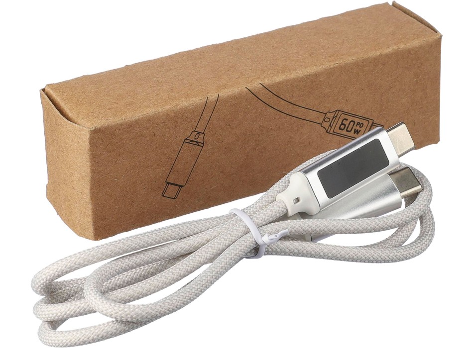 Cavo per la ricarica e trasferimento dati 65W in nylon Claudia FullGadgets.com
