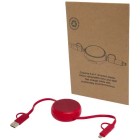 Cavo retrattile 5 in 1 da 100 cm in plastica riciclata e alluminio per la sincronizzazione dei dati e la ricarica rapida da 45 W Alasia FullGadgets.com