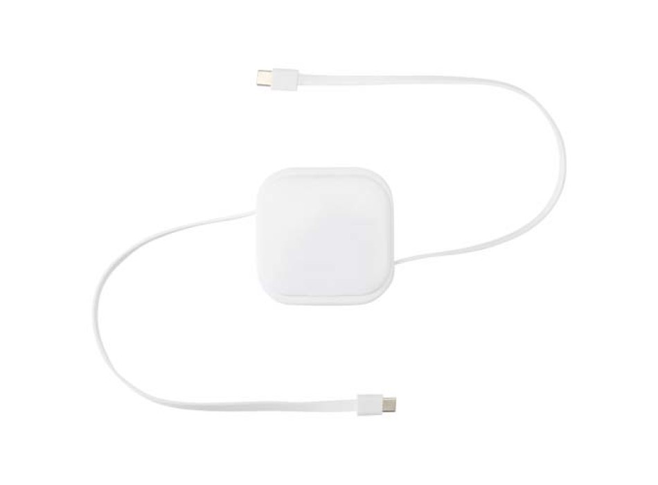 Cavo retrattile 5 in 1 in materiale riciclato con cavo retrattile per la sincronizzazione dei dati e la ricarica rapida da 100 W e set di strumenti per smartphone Gloas FullGadgets.com