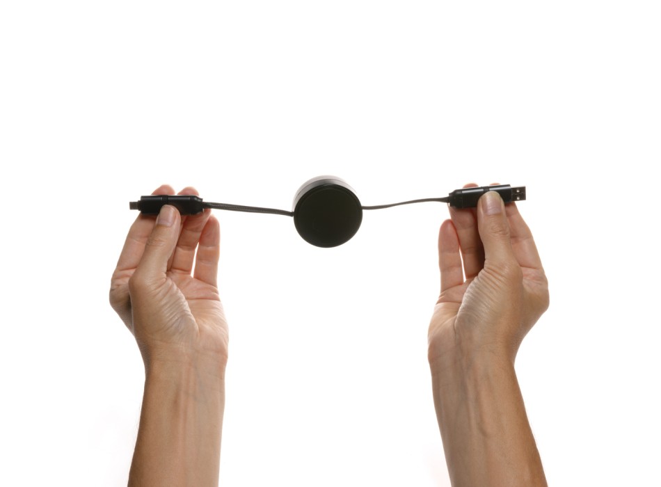 Cavo retrattile 6in1 45W in alluminio riciclato Terra RCS FullGadgets.com