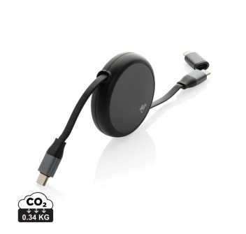 Cavo retrattile da 240W 2in1 Terra in rAlluminio RCS FullGadgets.com