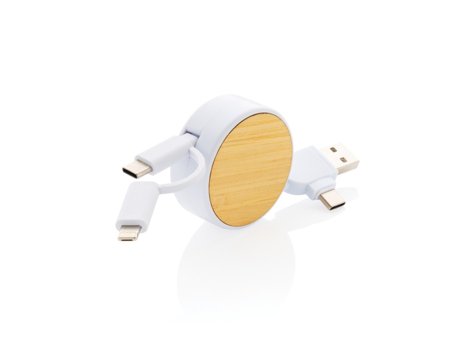 Cavo retrattile Ontario 6 in 1 in plastica riciclata RCS FullGadgets.com