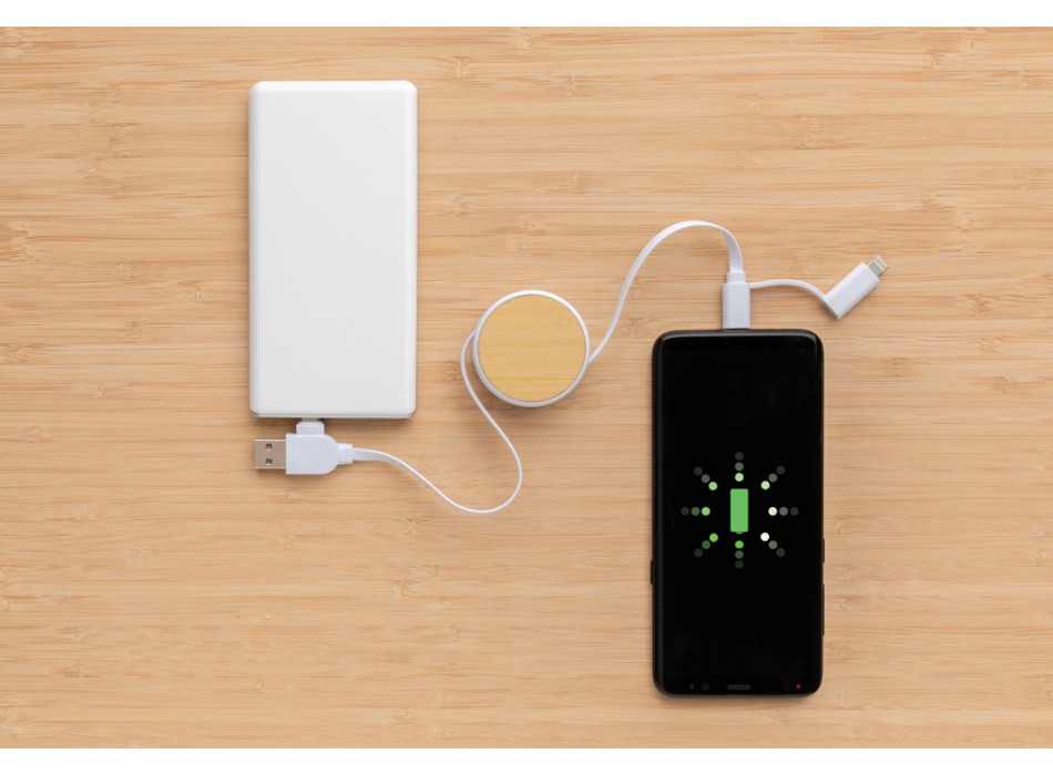 Cavo retrattile Ontario 6 in 1 in plastica riciclata RCS FullGadgets.com