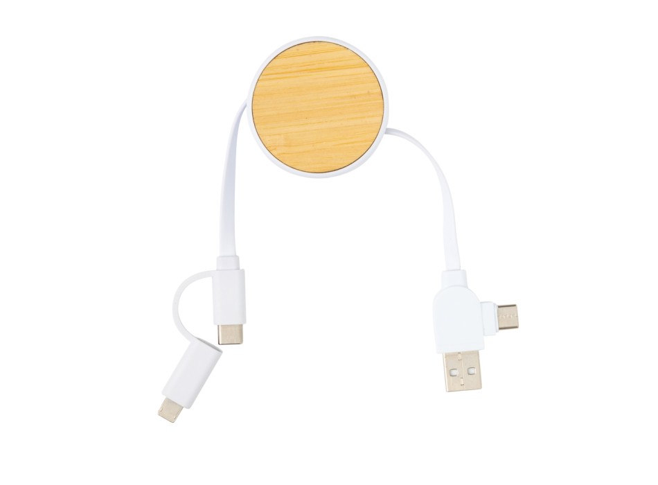 Cavo retrattile Ontario 6 in 1 in plastica riciclata RCS FullGadgets.com