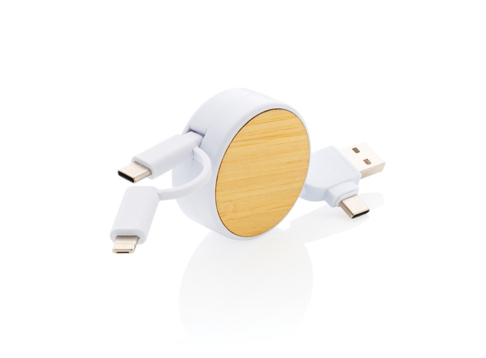 Cavo retrattile Ontario 6 in 1 in plastica riciclata RCS FullGadgets.com