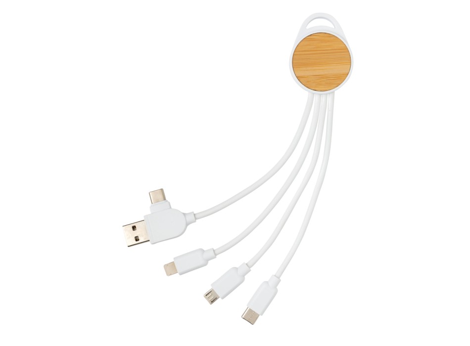 Cavo rotondo Ontario 6 in 1 in plastica riciclata RCS FullGadgets.com