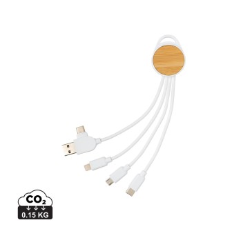 Cavo rotondo Ontario 6 in 1 in plastica riciclata RCS FullGadgets.com