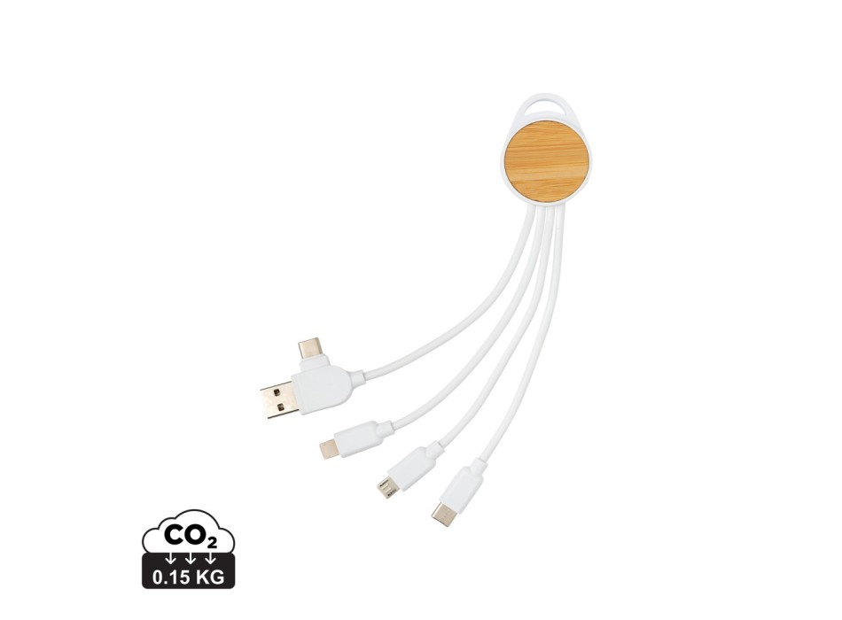 Cavo rotondo Ontario 6 in 1 in plastica riciclata RCS FullGadgets.com