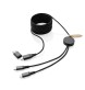 Cavo Terra riciclato da 3 metri 4 in 1 in PET RCS FullGadgets.com