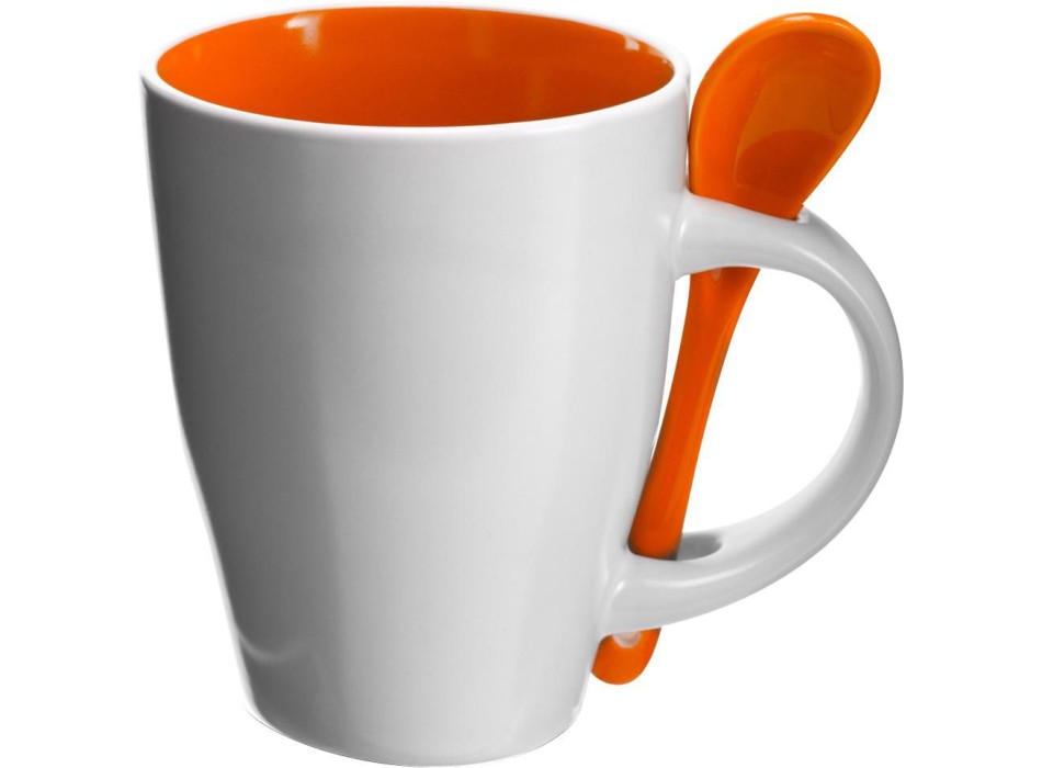 Ceramic mug with spoon Eduardo FullGadgets.com