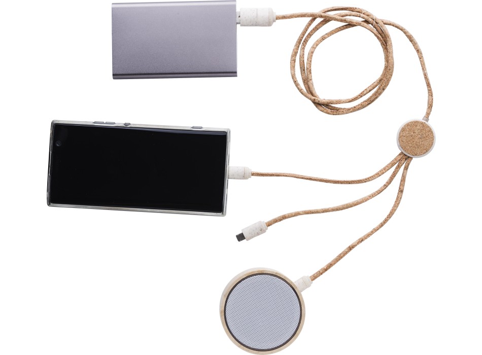 Charging cable cork Gemma FullGadgets.com