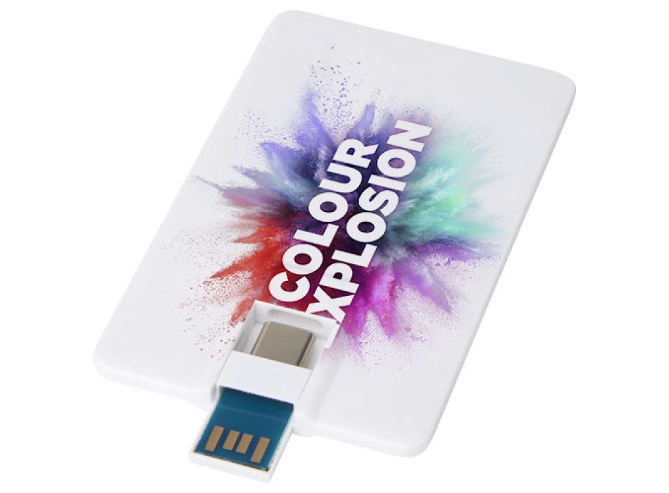 Chiavetta USB 3.0 da 64 GB con porta Tipo-C e USB-A Duo slim FullGadgets.com