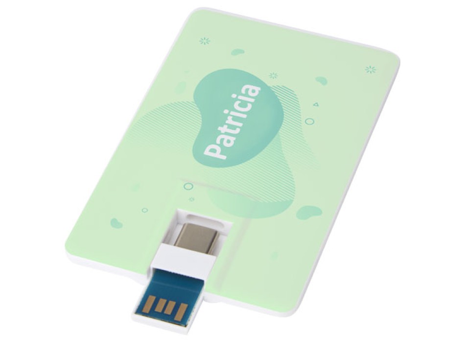 Chiavetta USB 3.0 da 64 GB con porta Tipo-C e USB-A Duo slim FullGadgets.com