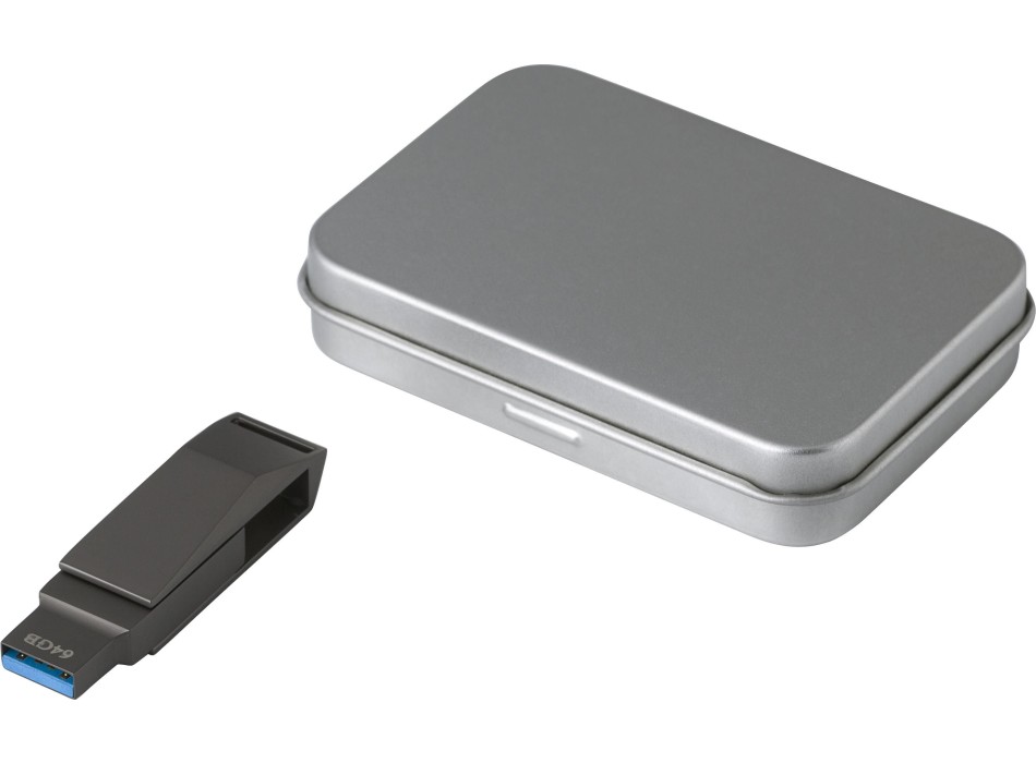 Chiavetta USB 3.0 in lega di zinco capacità 64 GB, Dorian FullGadgets.com