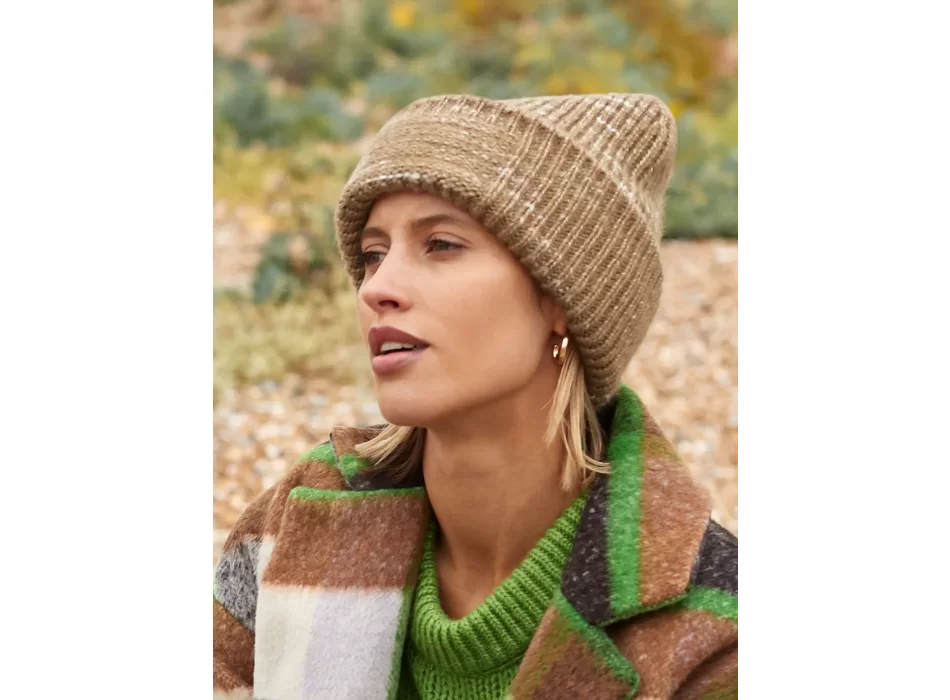 Chunky Knitted Patch Beanie FullGadgets.com